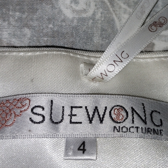 Sue Nocturne 1920s Strapless Sequined Beaded Gown - Picture 14 of 16